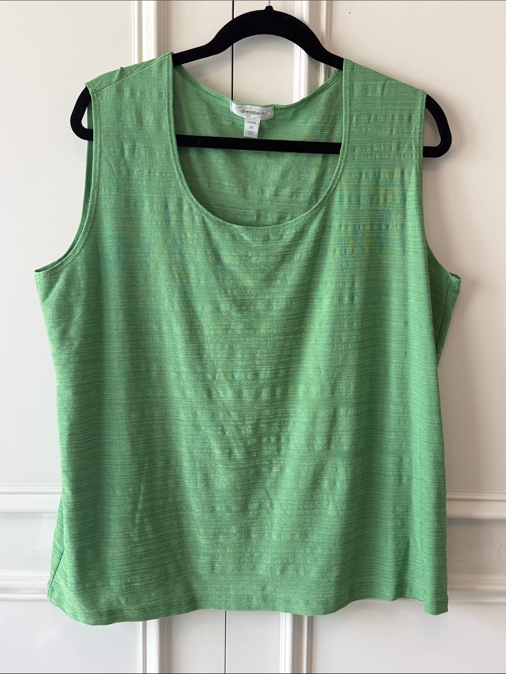 dressbarn Lime Green Scoop Neck Camisole